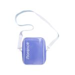 florence by mills Convertible Crossbody Cosmetic Bag, Clear Puple,Removable Adjustable Strap, Light Blue, Crossbody