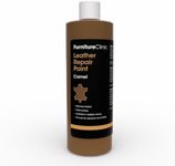 Furniture Clinic Leather Repair Paint | 2-in-1 Seal and Color | Use on Scratches, Tears, and Holes in Car Seats, Furniture | Quick and Easy Leather Repair Kit for Furniture (Camel, 500ml / 17oz)