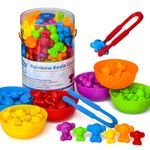 Counting Toys for Toddlers, Rainbow Koala Counters w/Sorting Bowls, Color Sorting, Counting & Math Manipulatives, Preschool Homeschool & Classroom Early Learning Supplies
