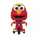 Funko POP Rides: Sesame Street Elmo on Trike Flocked 2024 Target Con Exclusvie Vinyl Figure, Red