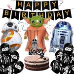 Star Wars Balloons, Star Wars Party Balloons, Star Wars Party Decorations, Star Wars Theme Birthday Party Decoration Set, Star Wars Helium Foil Balloons, Star Wars Party Gift for Kids Birthday