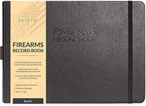 Skyline Firearms Acquisition & Disposition Record Book – Hardcover Gun Log Book for Firearm Dealers & Personal Use – Log Book for Receipt & Disposition Records, 10x7″(Black)