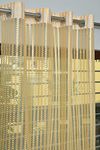 HOME UTSAV 1 Piece Sheer Premium Tissue Net Polyester Curtains for Window 5 Feet, Gold