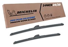 Michelin Pro Plus Silicone Twin Pack 24 & 20 inch Wiper Blade Fits Select Toyota; Kia, Ford, Audi, Hyundai, Chevrolet, GMC, BMW, Cadillac, Volkswagen, Model Years (40-2420 SPBA)