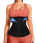 Ursexyly Women Waist Trainer Trimmer Corset Weight Loss Tummy Wrap Workout Belt Sweat Belly Band Sports Girdle Sauna Suit Black