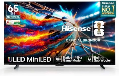 Hisense 164 cm (65 inches) E8S Series Hi-QLED MiniLED Smart TV 65E8S (Black)