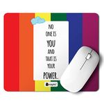 Indigifts LGBT Gifts Motivational Quote Multi Mouse Pad 8.5x7 inches - Gifts for LGBTQ, Gifts for Gay Men, Gifts for Lesbian, LGBTQ Gifts