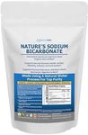 Nature’s Sodium Bicarbonate Organic Use Aluminum Free Baking Soda. No Chemical Pure Baking Soda Powder For Health & Wellness. Sodium Bicarbonate 1lb