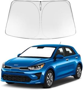 Proadsy 2024 Upgrade Windshield Sun Shade Custom Fit 2018-2023 Kia Rio Foldable Front Sunshade Protector Sun Visor Blocks UV Rays Keep Car Cooler