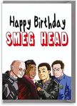 Cheeky Chops Funny Birthday Card Retro TV Show Dwarf Lister Smeg Head Dad Brother - IN06, Multi