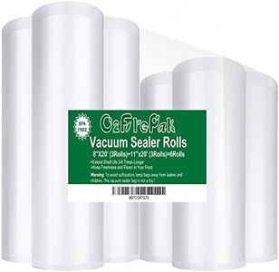O2frepak 6Pack 20x600cm(3Rolls) and 28x600cm (3Rolls) Rolls Vacuum Sealer Bags Rolls with BPA Free,Heavy Duty Vacuum Sealer Storage Bags Rolls,Cut to Size Roll,Great for Sous Vide Cooking