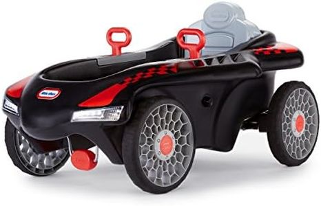 Little Tikes Jett Car Racer Black, Ride On Car with Adjustable Seat Back, Dual Handle Rear Wheel Steering, Racing Control, Kid Powered Fun, Great Gift for Kids, Toys for Girls Boys Ages 3-10 Years