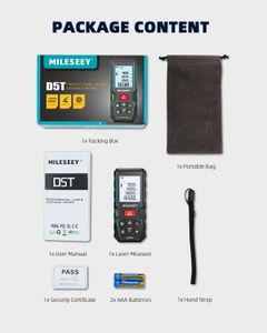 MiLESEEY 50M Laser Distance Measure – Digital Range Finder
