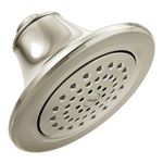 Moen S6312NL Not Applicable Polished One-Function 5-7/8 inch Diameter Spray Head Standard Showerhead, Polished Nickel,