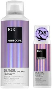 IGK Antisocial Dry Hair Mask, Overnight Bond Repair for Damaged Hair