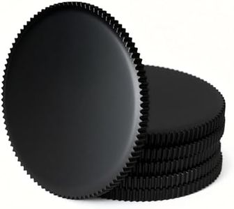 MICAIKEM 1-1/4" 304 Black Stainless Steel Challenge Coin Blanks w/Reeded Edge 3mm Thick for Ball Markers Deep Engraving and Stamping. Pack of 10