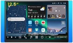 [12.5 inch QLED] ATOTOZONE X10 Android Double DIN Car Stereo, AI Agent, 8G+128G, 4G LTE,Wireless CarPlay & Android Auto, Dual Bluetooth, 7.1.2 Ch Audio, Hi-Volt RCA, SPDIF Output & HDMI in