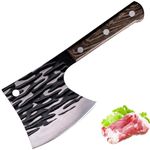 Fubinaty 6 Inch Chef's Knife Handmade Forged Thickened Kitchen Knives Professional High Carbon Steel Cooking Knife with Wenge Wooden Handle for Home, Kitchen, Restaurant