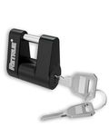 RETRUE Trailer Tongue Coupler Lock, Trailer Hitch Lock,Dia 1/4 Inch, 3/4 Inch Span for Tow Boat RV Truck Car's Coupler (1 Pack, Black)
