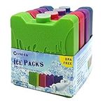 4 Ice Packs for Cool Box Lunch Bags,Mini Ice Pack Cooler Blocks,Small Freezer Blocks for Cool Bags,Mini Freezer Bags for Cool Box Lunch Bags,Long Lasting Cold Ice Pack,Small Ice Blocks Freezer Pack