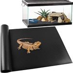 TCYPUHL Reptile Carpet, Reptile Mat, Bearded Dragon, Leopard Gecko Substrate,Bearded Dragon Tank Flooring, Snake,Tortoise Bedding, Bearded Dragon Tank Accessories (18"X 79", 1 PCS)