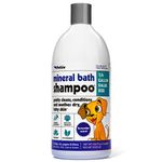 Petkin Mineral Bath Shampoo for Dogs, Gently Clean and Conditions Pet Coat, Soothe Dry Itchy Skin, Soothing Real Milk Protein Care for Pets, Calming Organic Oat Extract 1000 Milliliter