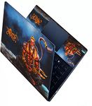 KALARKARI VeerHanuman No Residue, Bubble Free, Removable HD Quality Printed Premium Matte Finish Vinyl Skin/Sticker/Decal for Back and Palmrest Portion of Laptop Size Upto 15.6 Inch