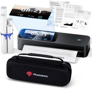 Phomemo M85 Portable Printers Wireless for Travel with Upgraded Touchscreen, Thermal Wireless Inkless Bluetooth Printer, Supports 8.5"x11"US Letter/A4/B5/A5, Compatible with iOS, Android, Windows, Mac