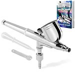 PointZero - Dual-action 7cc Gravity-feed Airbrush Set - 0.3mm Nozzle