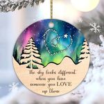 Memorial Christmas Ornaments for Loss of Loved One - Memorial Suncatcher Ornament - Memorial Ornament for Christmas Tree - Christmas Memorial Keepsake, Sympathy Gifts for Loss of Mom Father