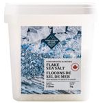 Flaky Sea Salt - 1 kilogram of Large Salt Flakes - Hand Harvested on Vancouver Island - Perfect for Seasoning, Baking and Finishing - Bucket of Natural Flaked Salt