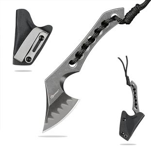 SDOKEDC 9CR18MOV Steel Mini Axe Tool With Sheath Survival Knives Fixed Blade Small Outdoor Camp Hatchet Camping Knife For Men EDC