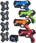 OMKAXO Laser Tag Guns with Vests Se