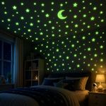 Dreamkraft Galaxy of Starts Glow in Dark Wall Sticker | Night Theme Radium Wall Sticker for Home Decor, Kid's Room Décor (Vinyl, 25X19X0.8 Cm, 2 Sheets)