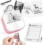 Phomemo Mini Sticker Printers,T02 Thermal Photo Printer,Portable Wireless Printer Inkless,Pocket Bluetooth Phone Printer for Kids,203dpi Small Inkless Printer for Study,Note,Picture,Scrapbook,Gift