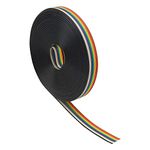 XINGYHENG 10Pin Wire Rainbow Color Flat Ribbon IDC Wire Cable(26ft/8m 10Wire)