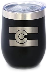 Colorado Flag Wine Tumbler with Sliding Lid - Stemless Stainless Steel Insulated Cup - Cute Outdoor Camping Mug - Black