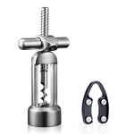 Drincarier screwpull-levers wine opener corkscrew self pulling corkscrew 18/8 stainless steel wine opener