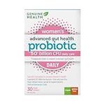 Genuine Health Probiotic for Women, 30 count, 50 Billion CFU, Natural daily digestive, immune, stress support, and vaginal pH balance, 15 diverse and balanced strains per capsule, Dairy, soy & gluten-free, Non-GMO, Vegan