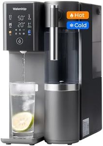 Waterdrop WD-A2 Countertop Reverse Osmosis System, Hot and Cold RO System, Portable Pure Water Tank, Bottleless Water Cooler, 6 Temperature Settings, Hot Cold Room Water, 3:1 Pure to Drain