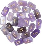 Crocon Amethyst Gemstone Runes (Rec