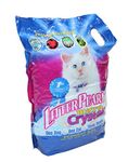 Litter Pearls Micro Crystals Unscented Non-Clumping Crystal Cat Litter with Odorbond - 11.5L - 10.5 lb - 4.76Kg Clear and Blue Silica Gel Crystals