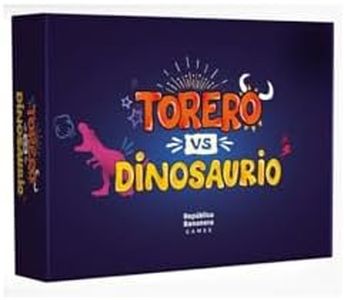 Torero vs Dinosaurio - Juego de Cartas en español - GANA a Tus Amigos en una Surrealista Batalla de genios - Juegos de Mesa Party