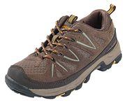 Northside Unisex-Kid's Cheyenne Jr Hiking Shoe, Taupe/Mango, 12 Wide US Little Kid