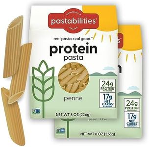 Pastabilities, Protein Pasta, Penne - 24g Protein & Low 12g Net Carb - High Protein, Delicious Taste & Texture Non-GMO Plant-Based Pasta, Keto Friendly, Vegan (8 Ounce, 2 Pack)