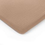 Comfy Cubs Muslin Bassinet Fitted Sheet, Cedar – Breathable, 100% Cotton Bassinet Sheets, Universal Fit for All Bassinet Sheet Shapes - Made for Baby's Comfort and Safety, Comes in an Elegant Gift Box