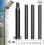 Vzyhik 13Ft Tall Street Light Pole, Street Lamp Post for Outdoor Lights, Solar Street Light Pole Accessory for Patio, Street, Backyard, Exterior House 1-Pack