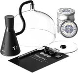 TMKEFFC Smoking Gun Food Smoker and Tools Set, Portable Hand-held Smoke Infuser for Cocktails Drinks, Resin Dome Cloche Cover, Cup Cover, DIY Tools, Wood Chips Included, Black