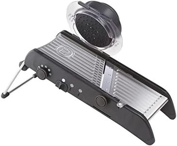 Professional Mandoline Slicer - Black - Effortlessly Create Gourmet-Styled Vegetable Dishes and Crispy Waffles