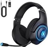 KAPEYDESI Wireless Gaming Headset, 2.4GHz USB Gaming Headphones for PS5, PS4,Switch,PC,Mac with Bluetooth 5.2, 40H Battery, ENC Noise Canceling Microphone, 3.5mm Wired Jack for Xbox Series (Black)